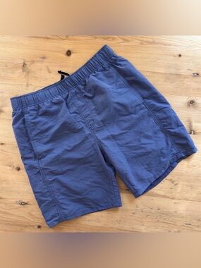 White Sierra M Men’s Swim Trunks Slate Blue Lined 4 Pockets Elastic Drawstring